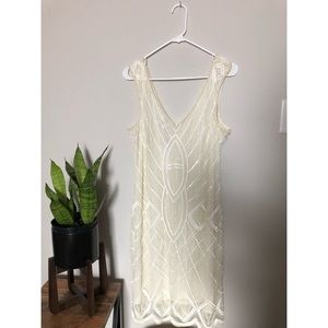 Ivory flapper dress
